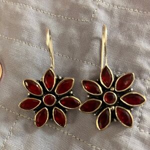 Mozambique Garnet 925 Sterling Silver Earrings